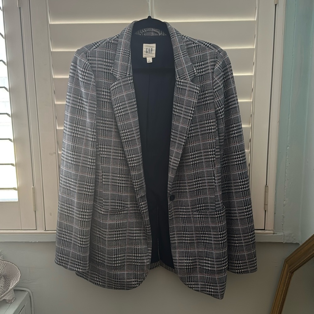 Gap Modern Plaid Blazer - Size 8